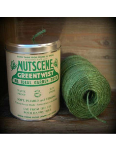 Nutscene Metal dåse Jutegarn Grøn 2