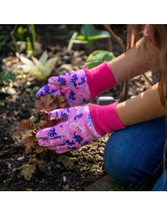 Kent & Stowe dino havehandske børn lyserød 2