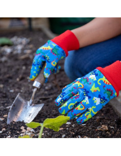 Kent & Stowe dino havehandske børn blå 2