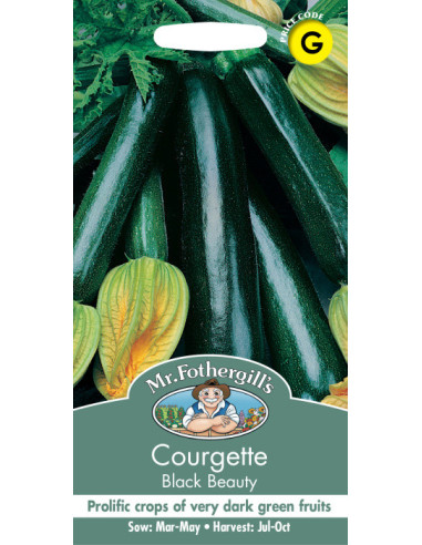 Mr. Fothergill's courgette black beauty