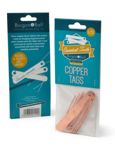Burgon & Ball kobber skilte hos den engelske gartner shop
