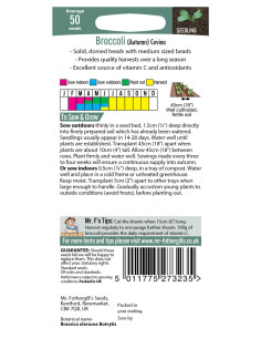 Mr. Fothergill's broccoli covina 2