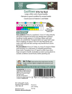 Mr. Fothergill's Cauliflower all year round 2