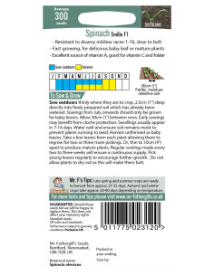 Mr. Fothergill's spinach emilia 2