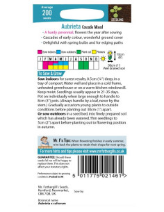 Mr. Fothergill's Aubrieta Cascade Mixed 2