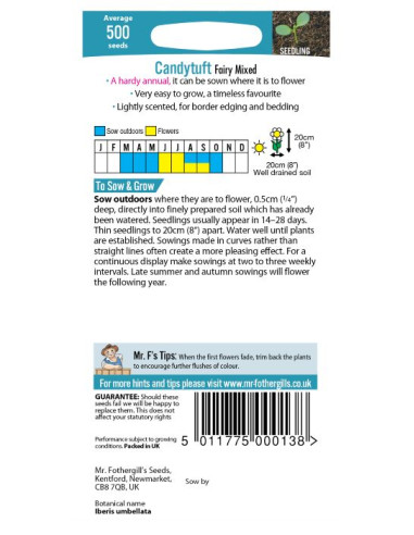 Mr. Fothergill's Candytuft Fairy Mixed hos den engelske gartner shop