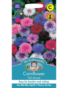Mr. Fothergill's Cornflower Tall Mixed