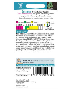 Mr. Fothergill's Geranium Mr F's Mophead 2