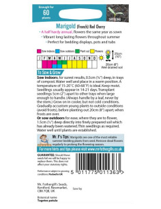 Mr. Fothergill's Marigold French Red Cherry 2