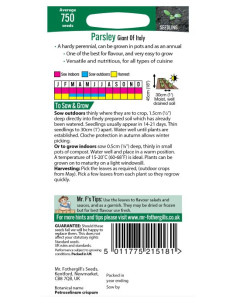 Mr. Fothergill's Parsley Gialt of Italy 2