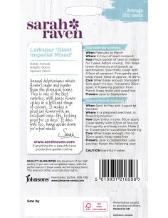 Sarah Raven Larkspur 'Giant Imperial Mixed' 2