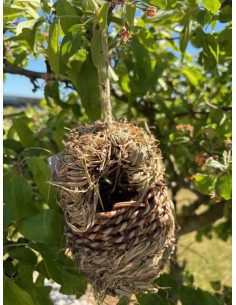 Wildlife World flet fuglerede oval