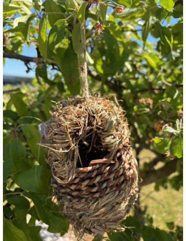 Wildlife World flet fuglerede oval