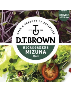 D.T. BROWN Mizuna Red Microgreens