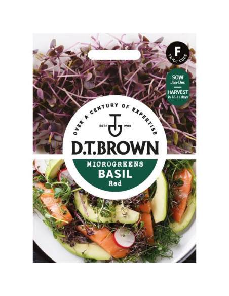 D.T. Brown Microgreens Basil Red