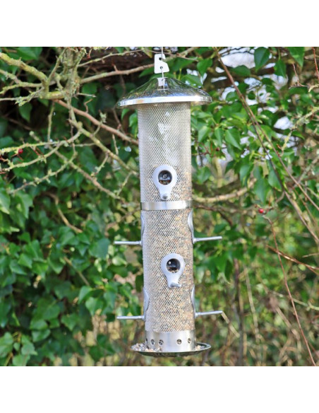 Wildlife World foderautomat i rustfrit stål stor