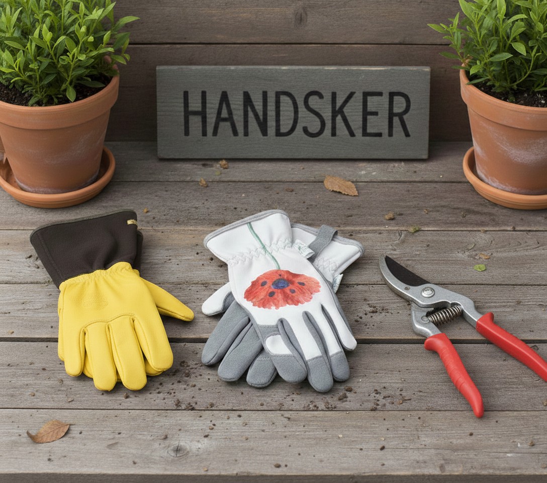 Handsker hos den engelske gartner shop