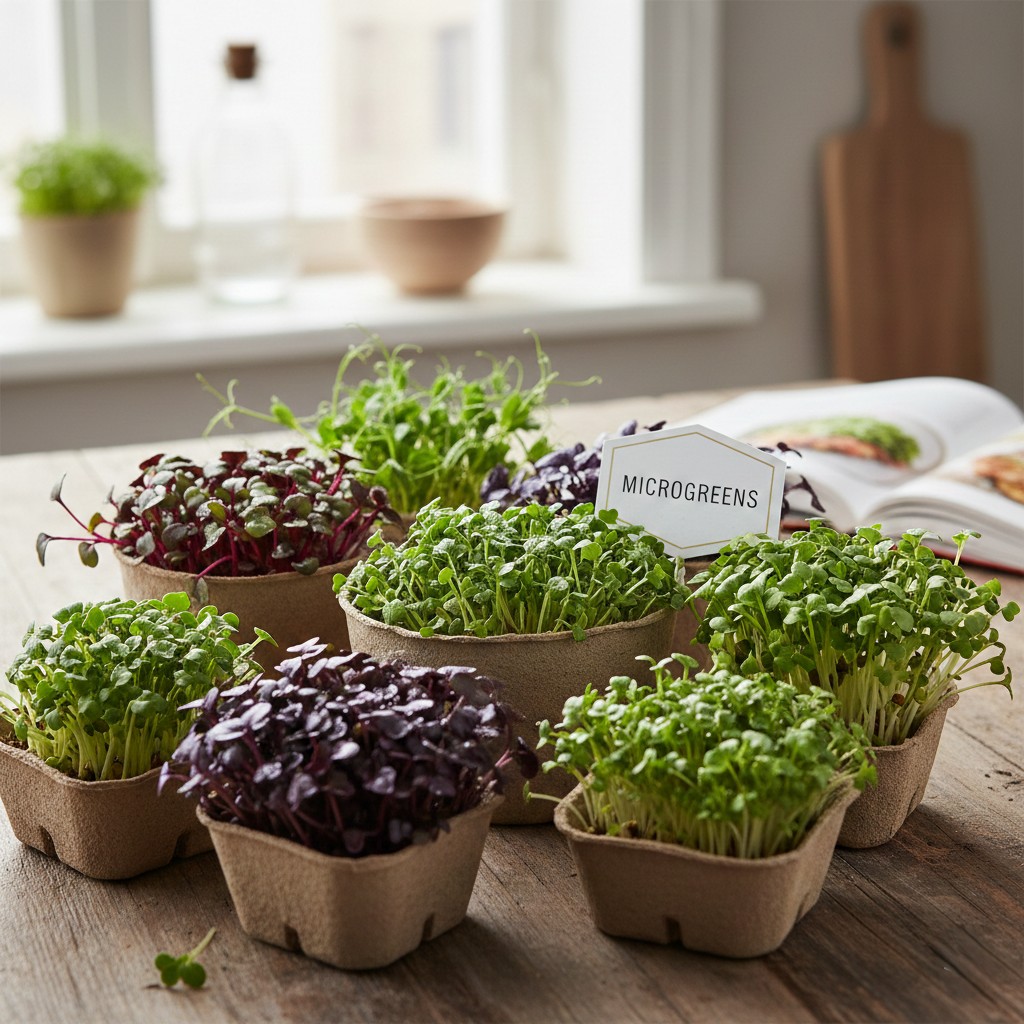 Micro Greens hos den engelske gartner shop