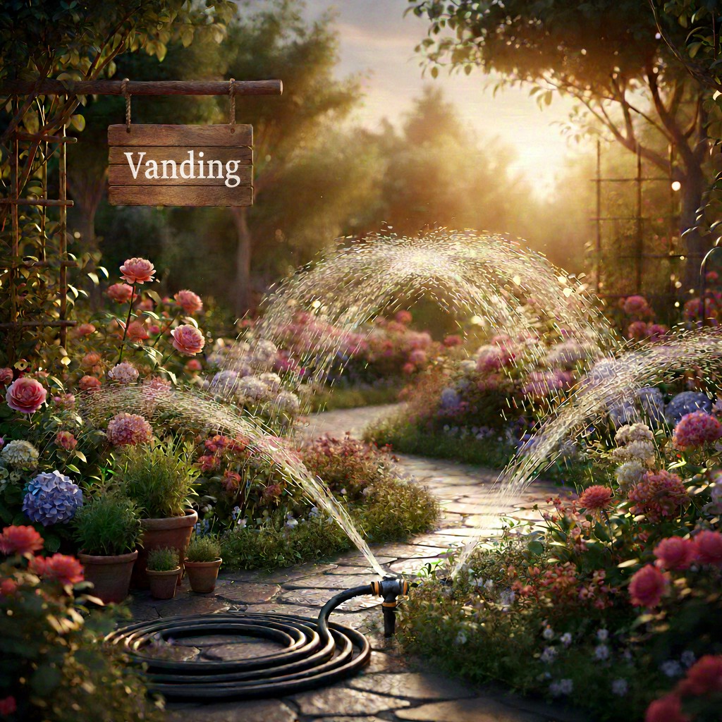 Vanding hos den engelske gartner shop